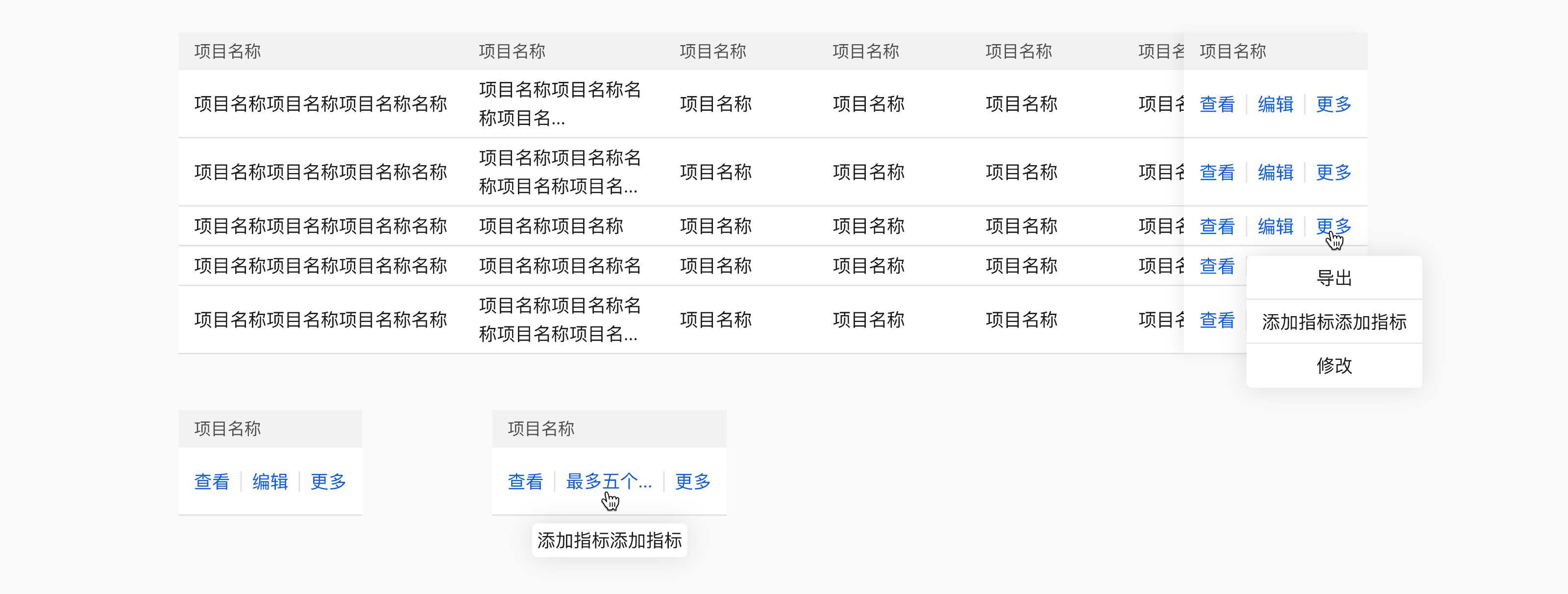 表格分页器
